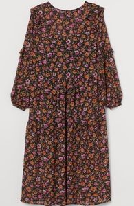 H&M Frill-trimmed Dress Womens XS